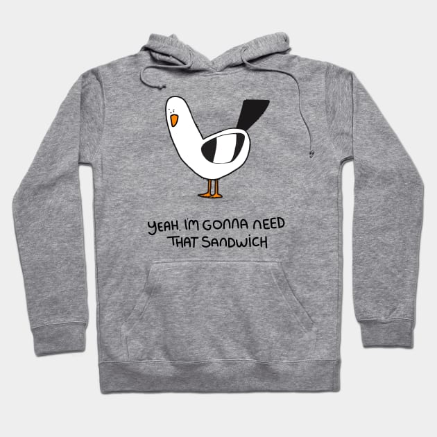 Grumpy Seagull Hoodie by grumpyanimals